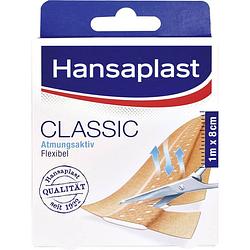 Foto van Hansaplast 1556519 hansaplast classic standaard pleister 1 m x 8 cm