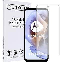 Foto van Go solid! screenprotector voor motorola moto g31 gehard glas