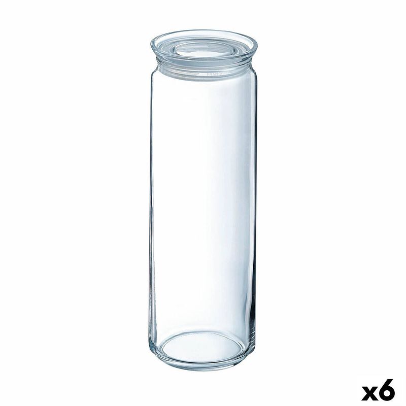 Foto van Pot luminarc pav transparant glas (2 l) (6 stuks)