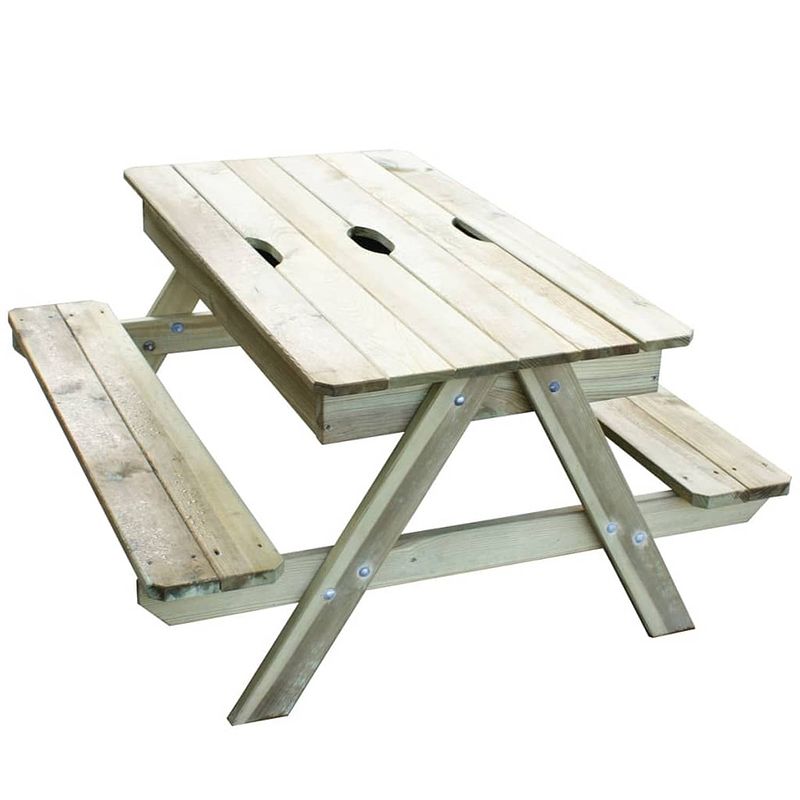 Foto van Trigano kinderpicknicktafel picsand 100x97x57 cm j-jou054