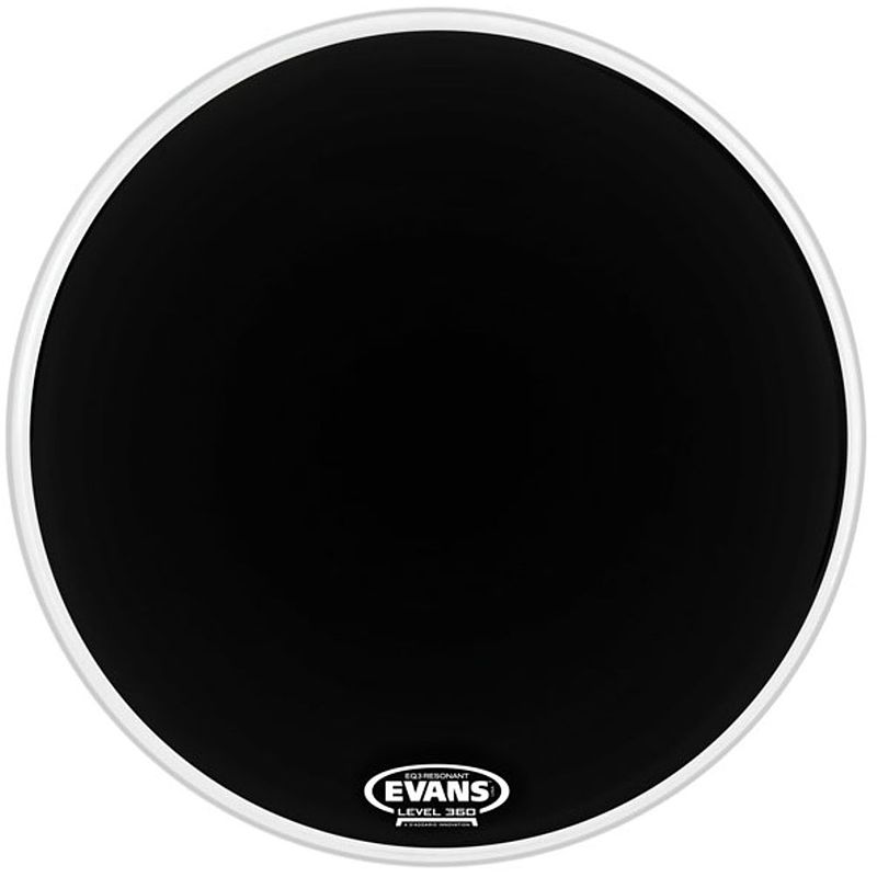 Foto van Evans bd16rb-np eq3 no port resonant black 16 inch bassdrumvel