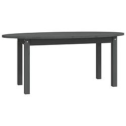 Foto van Vidaxl salontafel 110x55x45 cm massief grenenhout grijs