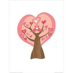 Foto van Pyramid valentina ramos tree of love kunstdruk 30x40cm
