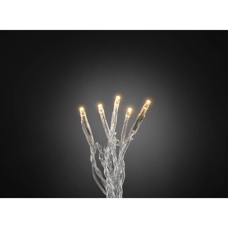 Foto van Konstsmide 6351-823 micro-lichtketting binnen werkt op het lichtnet aantal lampen 20 led amber verlichte lengte: 1.33 m