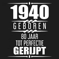 Foto van 1940 geboren 80 jaar tot perfectie gerijpt