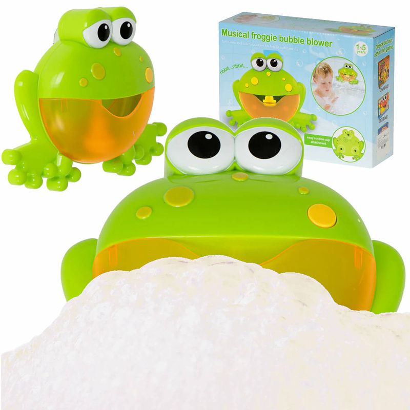 Foto van Bad speelgoed bubble froggie muzikale kikker met muziek en zeepbellen