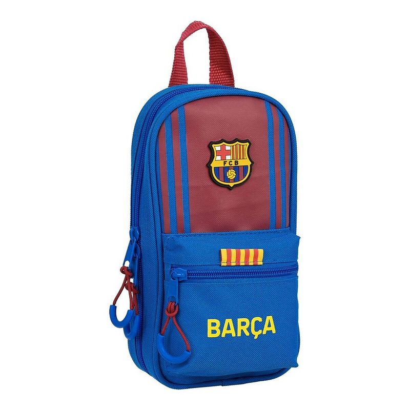 Foto van Etui f.c. barcelona kastanjebruin marineblauw