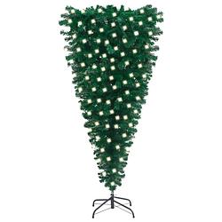 Foto van Vidaxl kunstkerstboom ondersteboven met led'ss 180 cm groen