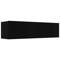 Foto van Vidaxl tv-meubel 120x30x30 cm bewerkt hout zwart