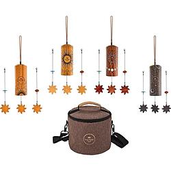 Foto van Meinl sonic energy cosmic bamboo chime set + tas