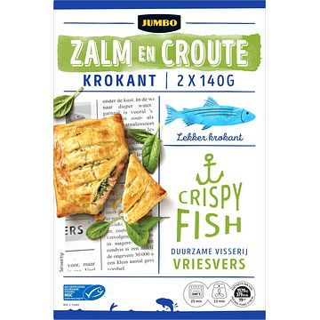 Foto van Jumbo zalm en croute krokant vriesvers 2 x 140g