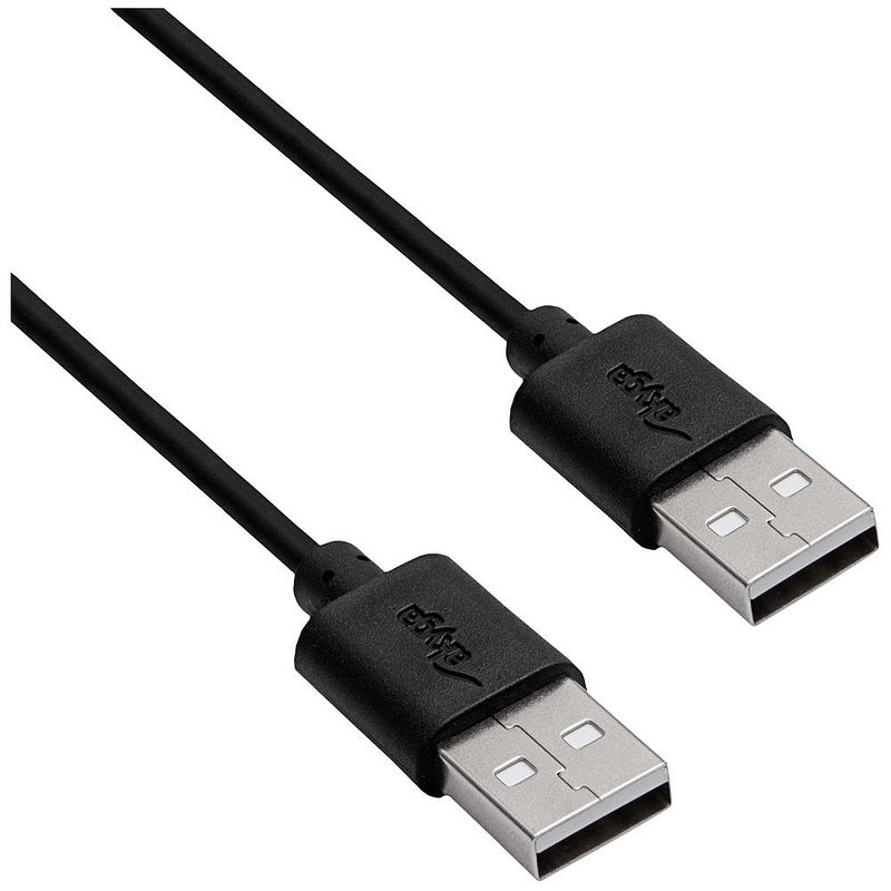 Foto van Akyga usb-kabel usb-a stekker, usb-a stekker 1.8 m zwart ak-usb-11