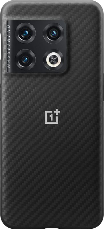 Foto van Oneplus 10 pro karbon bumper case back cover zwart