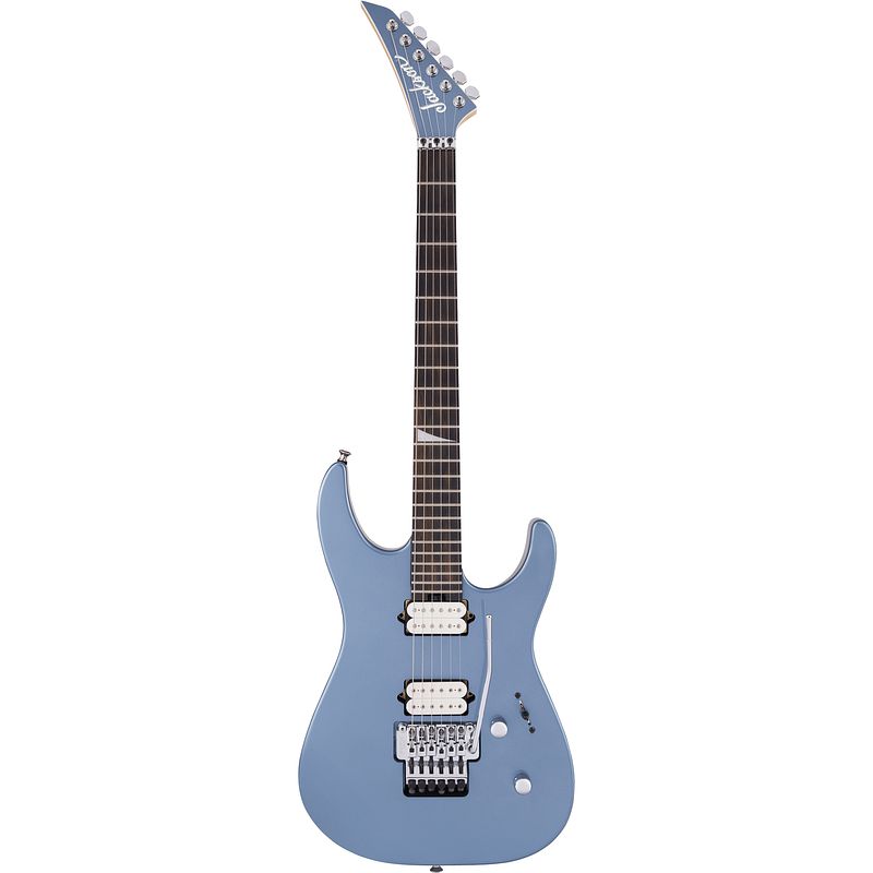 Foto van Jackson mj series dinky dkr, ice blue metallic elektrische gitaar met gotoh ge1996t