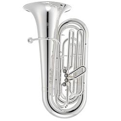 Foto van Jupiter jtu1010s bbb marching tuba (4/4 frmt, 4 front ventielen, verzilverd)
