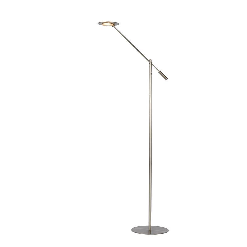 Foto van Lucide anselmo - leeslamp - ø 25 cm - led dimb. - 1x9w 3000k - mat chroom