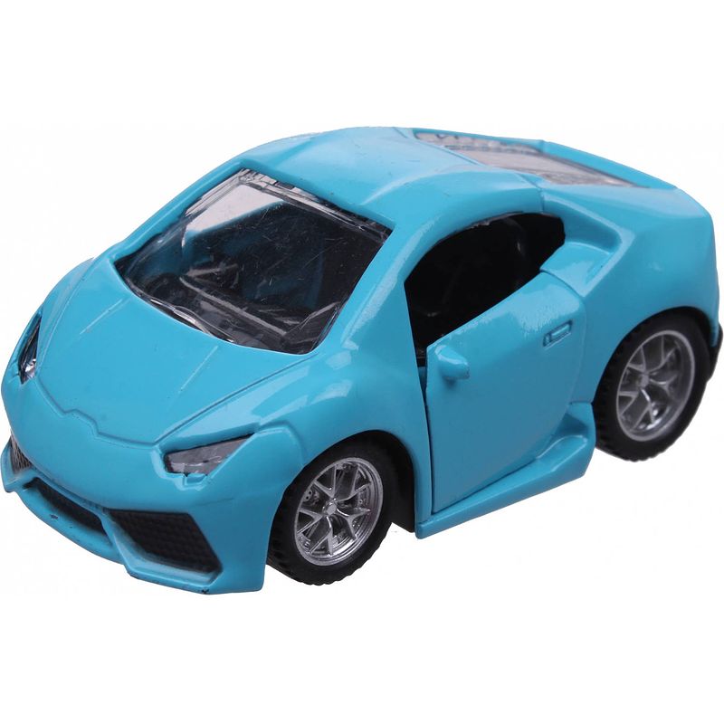 Foto van Luna auto speed laag 7,5 x 4,5 x 3,5 cm 1:48 diecast lichtblauw