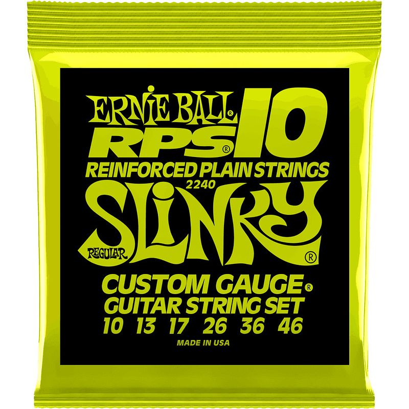 Foto van Ernie ball 2240 reinforced regl. slinky 010 - 046 snarenset