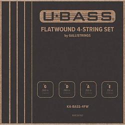 Foto van Galli strings ka-bass-4fw flatwound snarenset voor bas ukelele