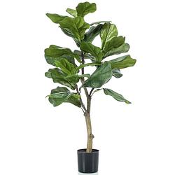 Foto van Groene kunstplant ficus lyrata 90 cm - kunstplanten