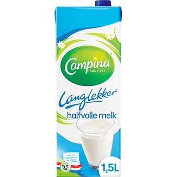 Foto van Campina langlekker halfvolle melk 1, 5l bij jumbo