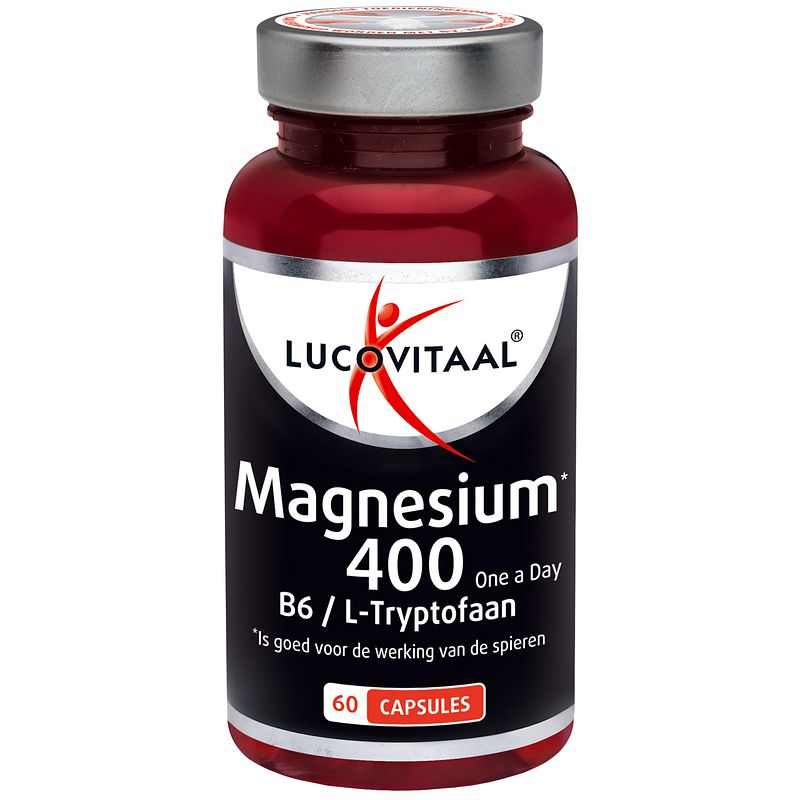 Foto van Lucovitaal magnesium 400 met vitamine b6 & l-tryptofaan capsules