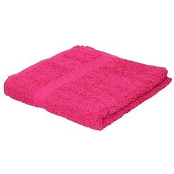 Foto van Badkamer/douche handdoeken fuchsia roze 50 x 90 cm - badhanddoek