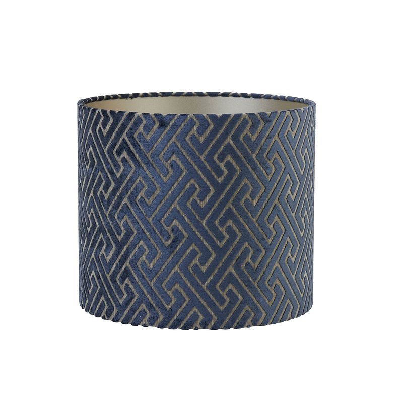 Foto van Light & living - lampenkap maze - 35x35x30 - blauw