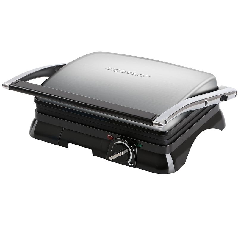 Foto van Aigostar samson 30klu - contactgrill / compact grillplaat - zwart