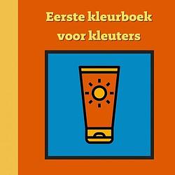 Foto van Eerste kleurboek voor kleuters :: strandvakantie - mieke stevens - paperback (9789464808643)