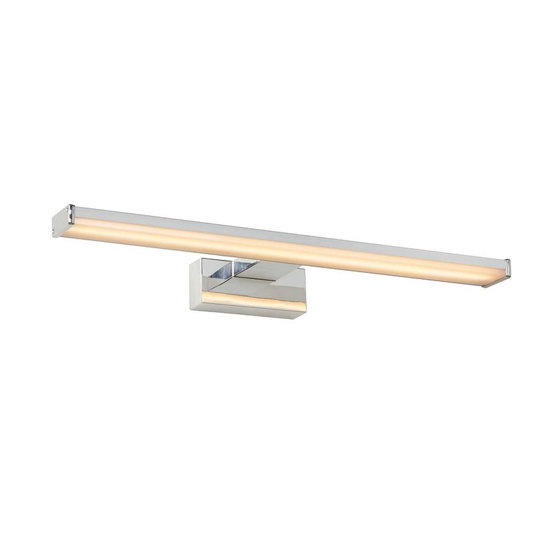 Foto van Lucide onno - wandlamp badkamer - led - 1x8w 3000k - ip44 - mat chroom