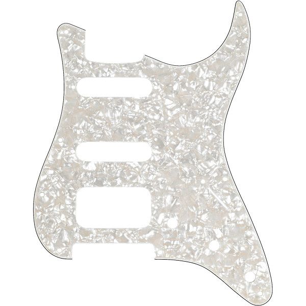 Foto van Fender slagplaat voor stratocaster hss aged white moto