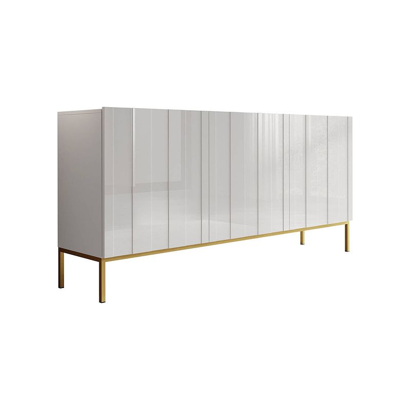 Foto van Meubella dressoir elysian - wit - 160 cm