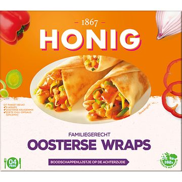 Foto van Honig familiegerecht oosterse wraps 355g bij jumbo