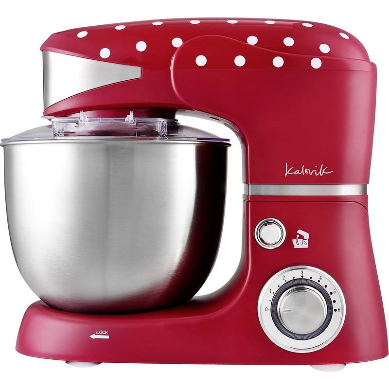 Foto van Tkg team kalorik tkg m 3014 foodprocessor 1000 w rood, wit