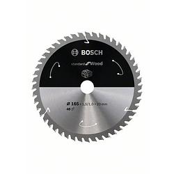 Foto van Bosch accessories bosch 2608837687 cirkelzaagblad 165 x 20 mm aantal tanden: 48 1 stuk(s)