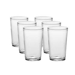 Foto van 6x drinkglazen/waterglazen transparant chope 200 ml - drinkglazen