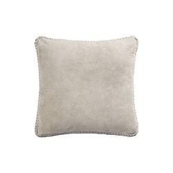 Foto van Ptmd suky taupe suede leather cushion square s