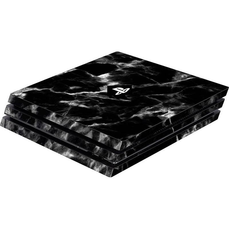 Foto van Software pyramide skin für ps4 pro konsole black marble cover ps4 pro