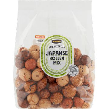 Foto van Jumbo borrelzoutjes japanse bollenmix 250g