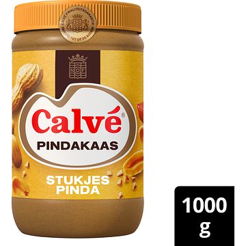 Foto van Calve pindakaas stukjes pinda 1000g bij jumbo