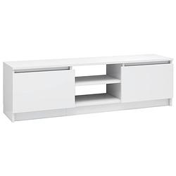 Foto van Infiori tv-meubel 120x30x35,5 cm bewerkt hout hoogglans wit