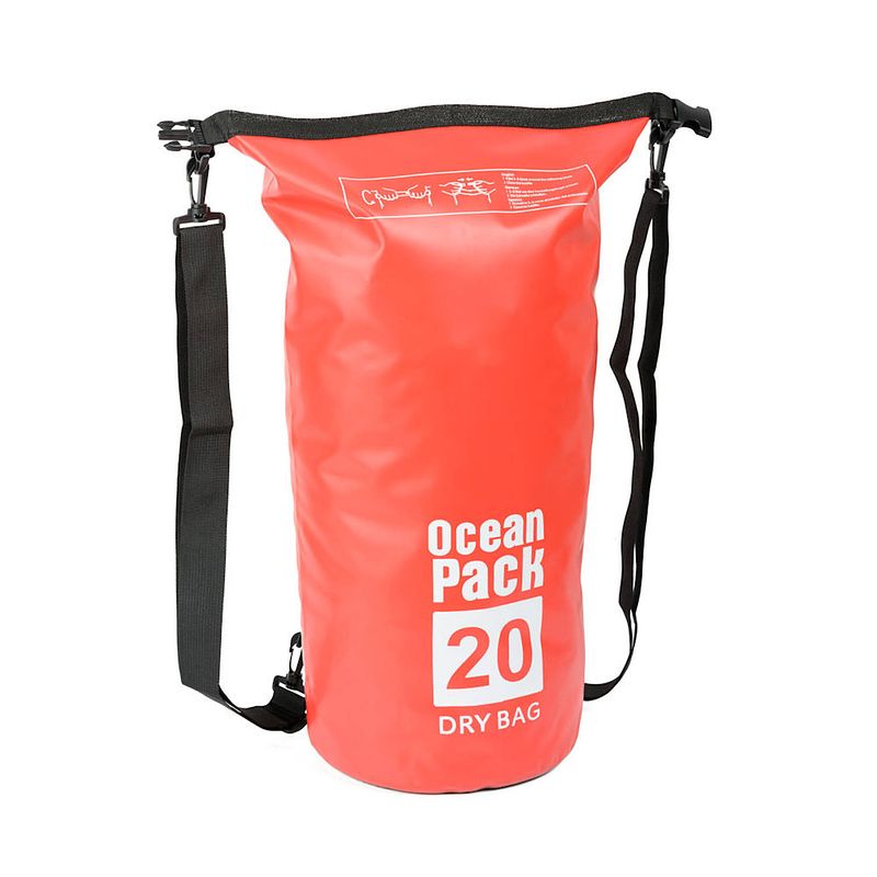 Foto van Waterdichte tas ocean pack 20l - waterproof dry bag sack - schoudertas