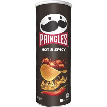 Foto van Pringles hot & spicy chips 165g bij jumbo