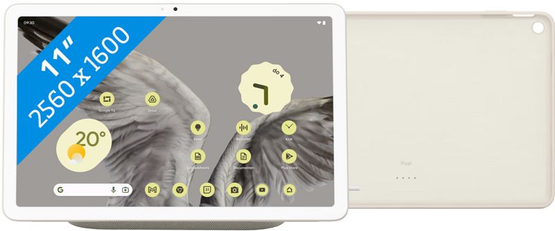 Foto van Google pixel tablet 128gb wifi crème + back cover crème