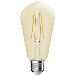 Foto van Nordlux 2080052758 led-lamp energielabel f (a - g) e27 ballon 5.4 w = 34 w goud (ø x l) 64 mm x 140 mm dimbaar 1 stuk(s)