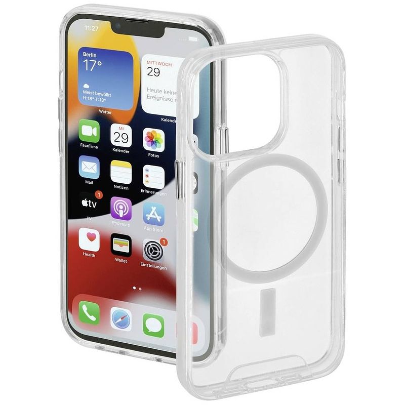 Foto van Hama magcase safety cover apple iphone 13 pro transparant