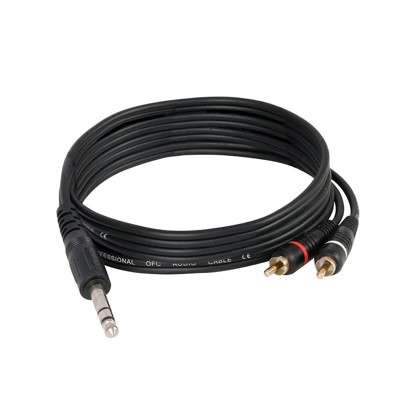 Foto van Devine vb3015 jack male stereo - 2x rca male 1.5 m