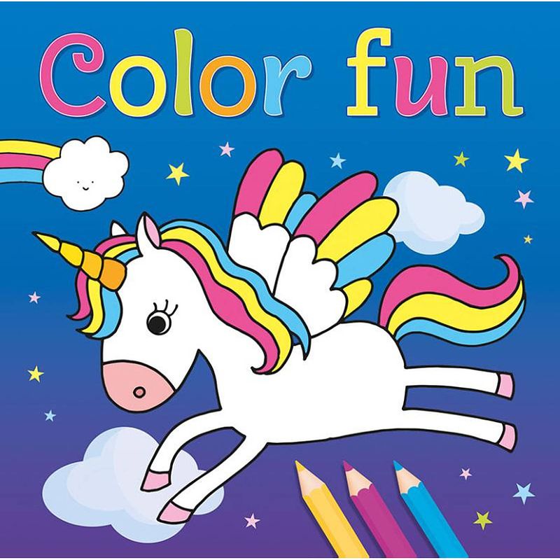 Foto van Deltas kleurboek color fun unicorns 22 cm