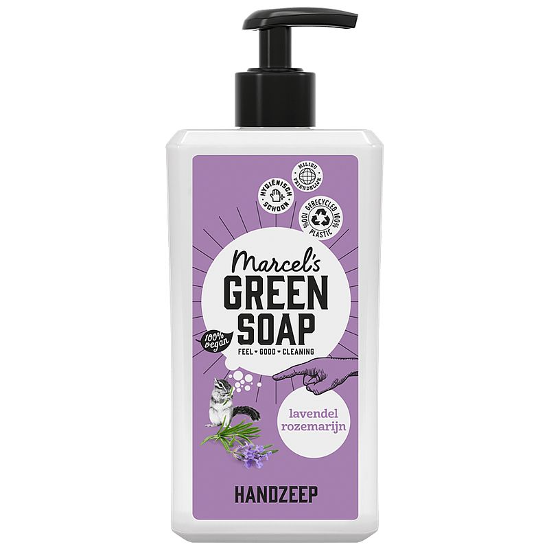 Foto van Marcels green soap handzeep lavendel & rozemarijn
